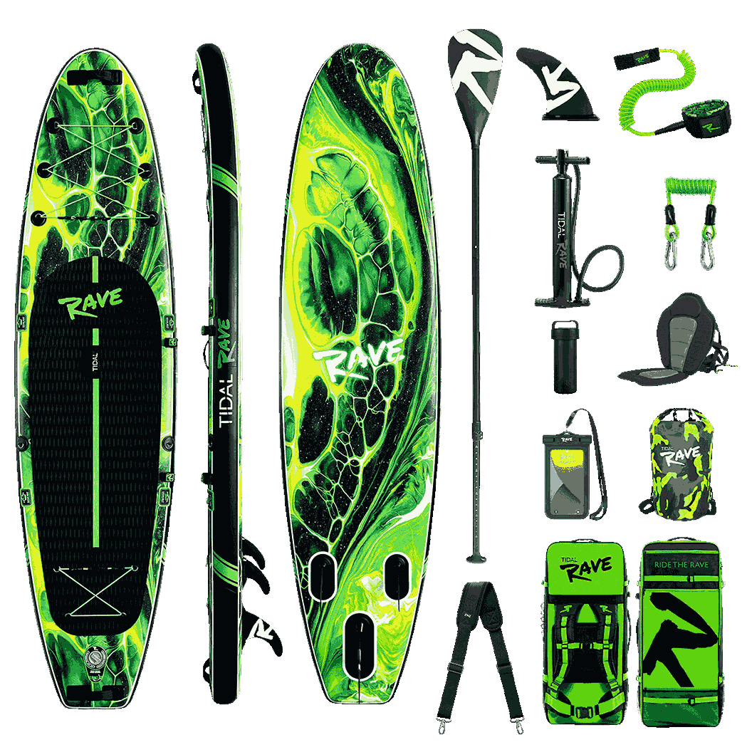 Tidal Rave™ ACRYLIC - Inflatable Paddle Board ~ Acid