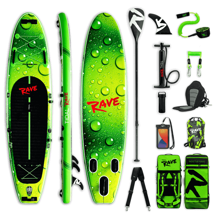 Tidal Rave™ NEON - Inflatable Paddle Board ~ Tropica