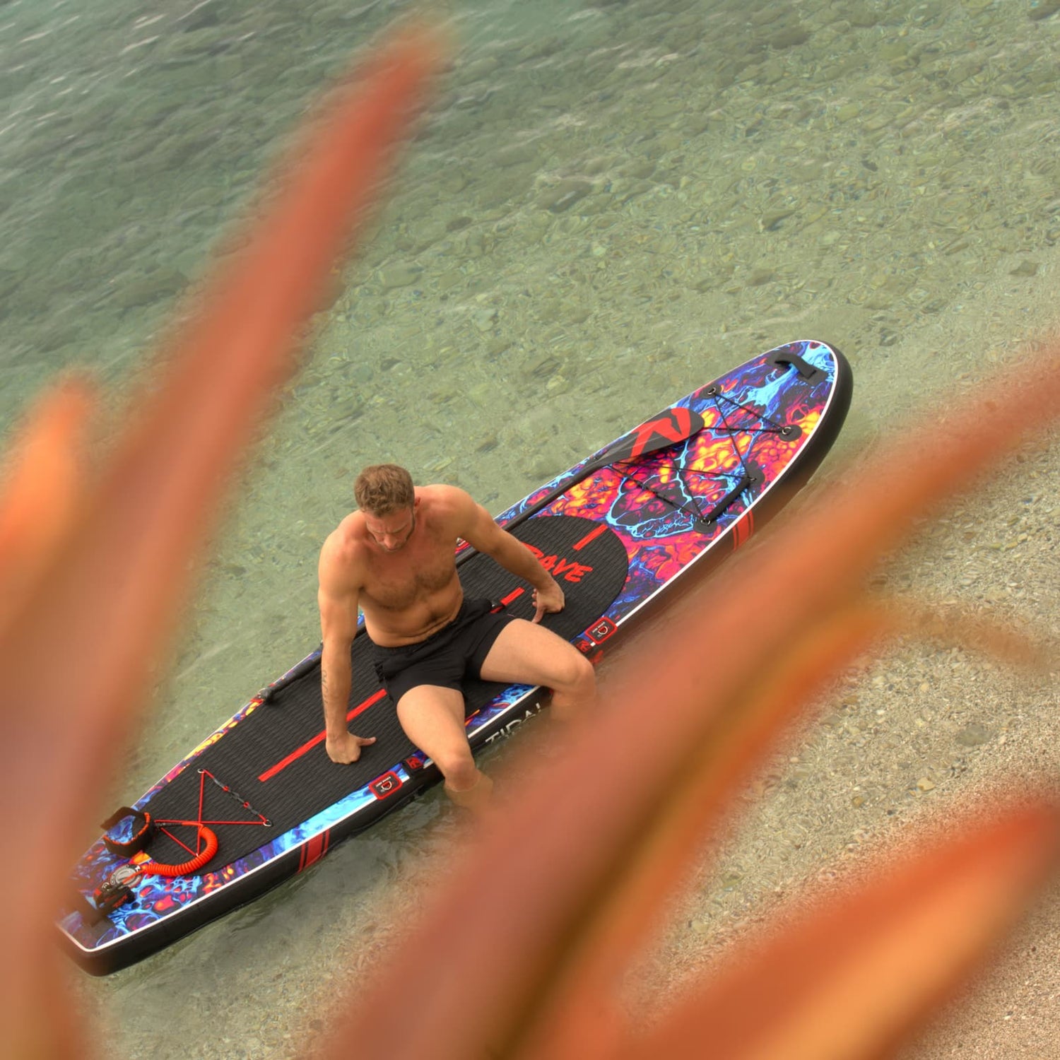 Tidal Rave™ ACRYLIC - Inflatable Paddle Board ~ Scorch