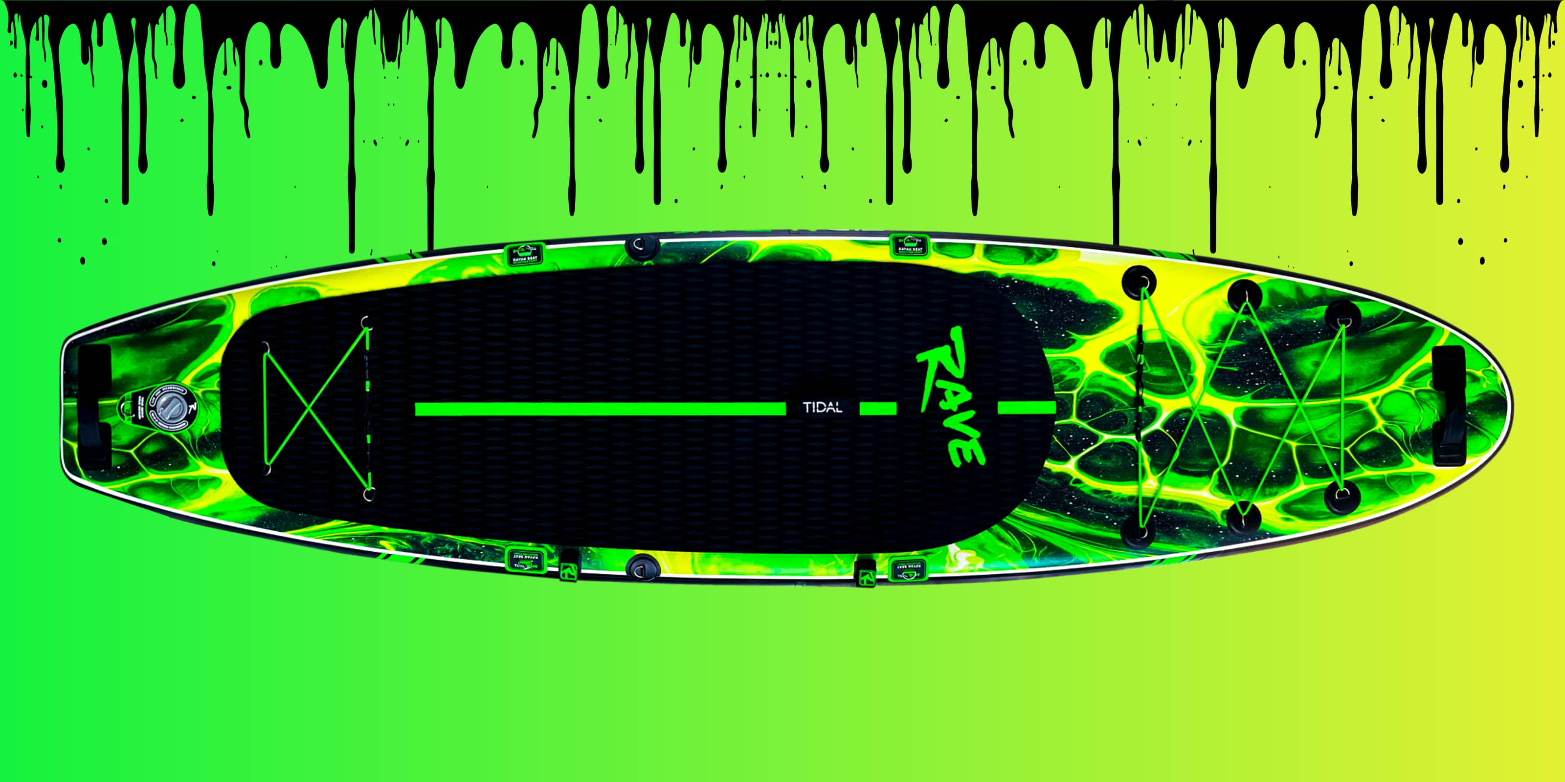 Tidal Rave™ ACRYLIC - Inflatable Paddle Board ~ Acid – Tidal Rave