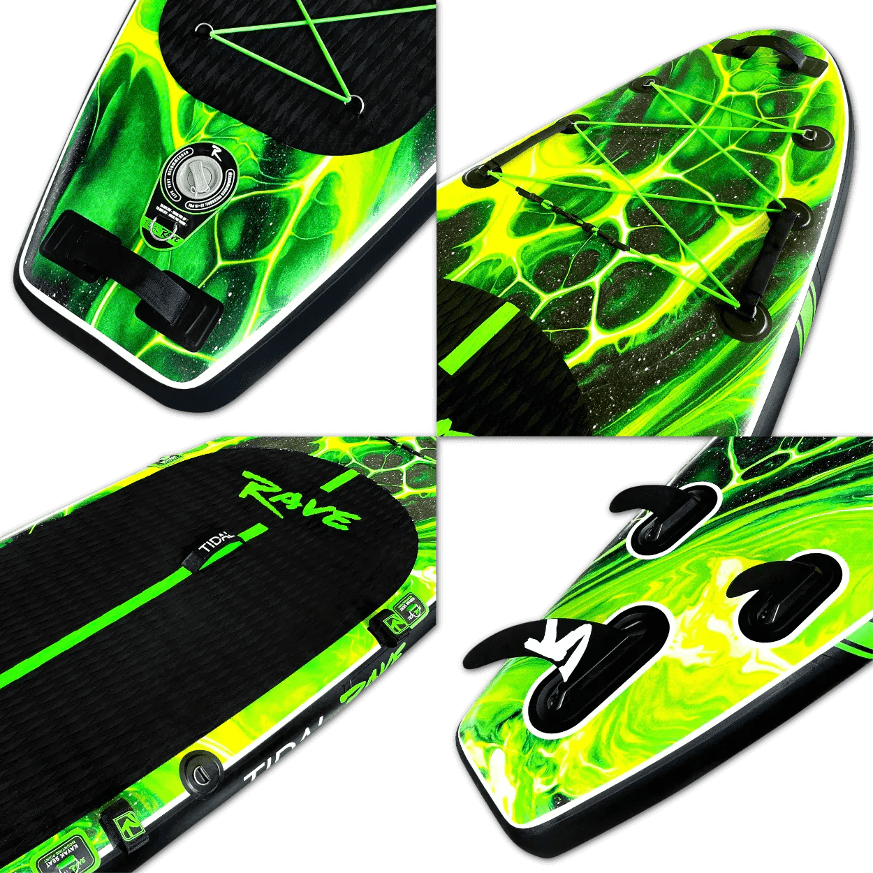 Tidal Rave™ ACRYLIC - Inflatable Paddle Board ~ Acid