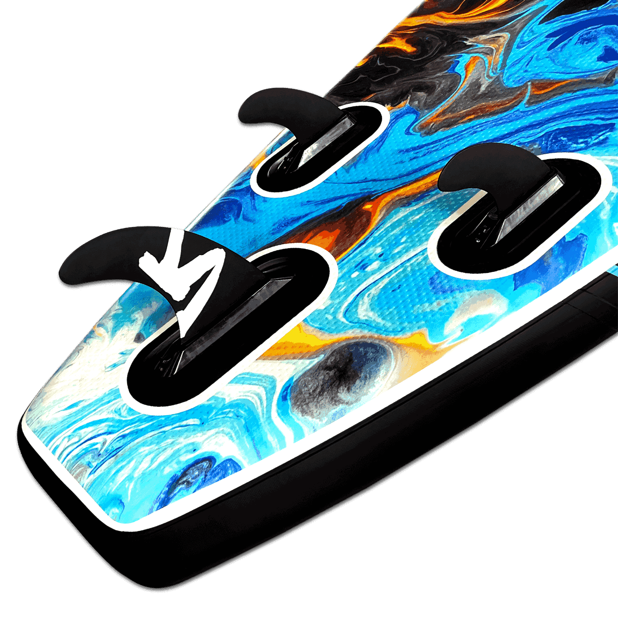 Tidal Rave™ ACRYLIC - 10’6 Inflatable Paddle Board ~ Fire & Ice