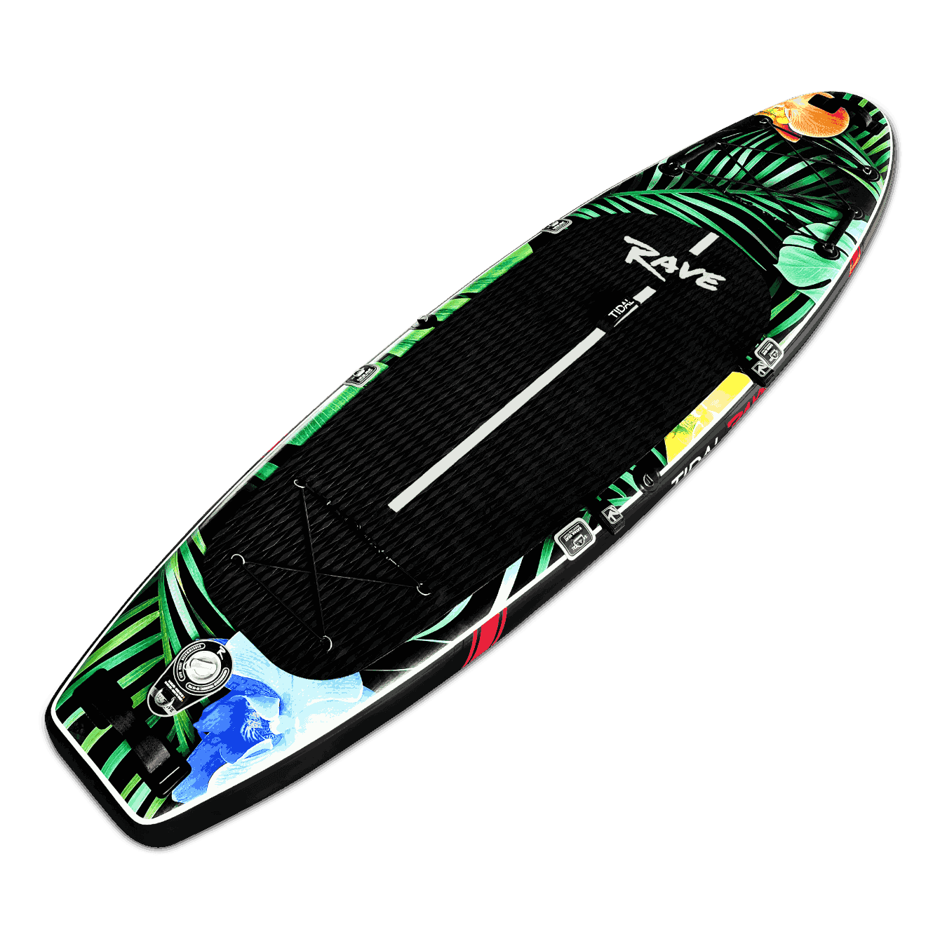 Tidal Rave™ NEON Inflatable Paddle Board Jungle – Tidal Rave