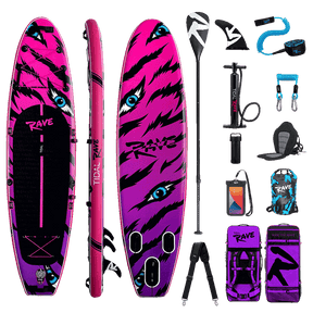 Tidal Rave™ NEON - Inflatable Paddle Board ~ Tiger